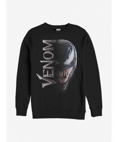 Marvel Venom Split Crew Sweatshirt $9.45 Sweatshirts