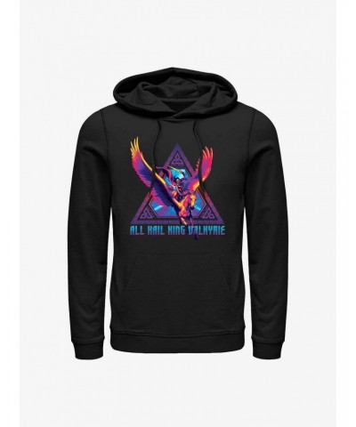 Marvel Thor: Love And Thunder Valkyrie Triangle Badge Hoodie $11.49 Hoodies