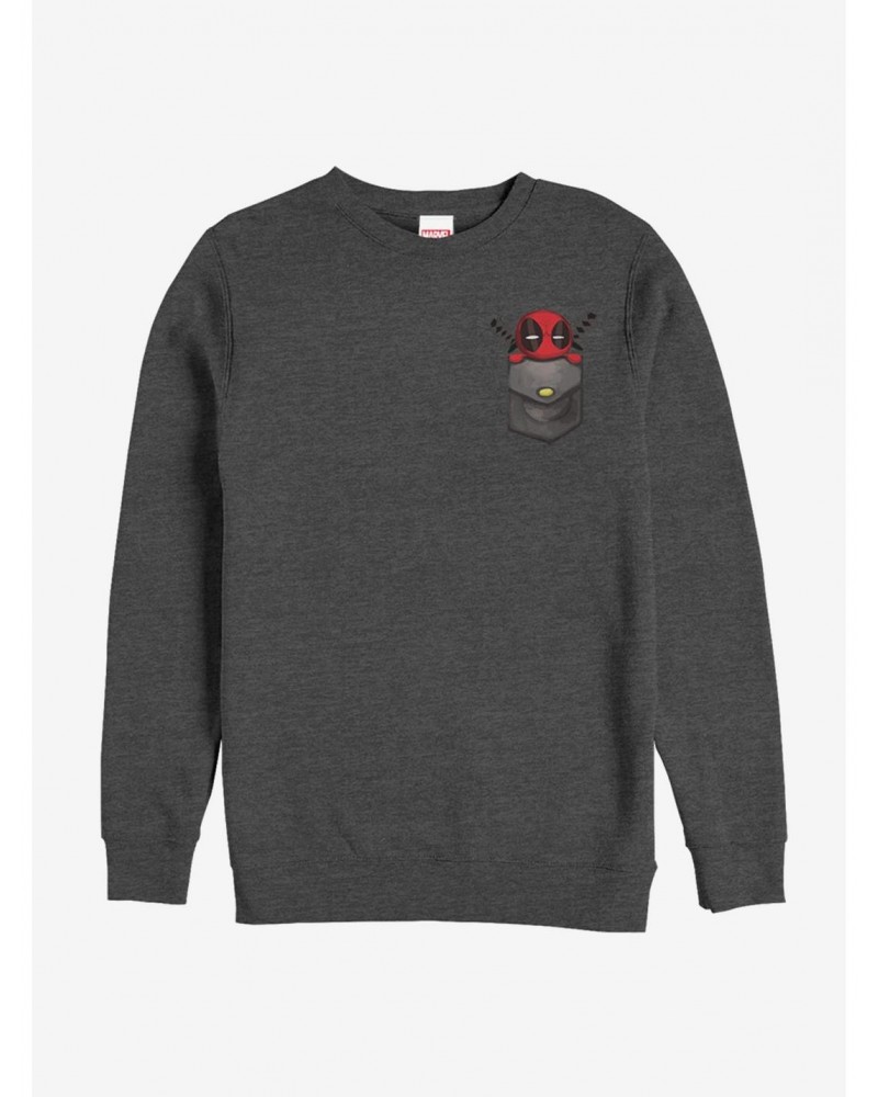 Marvel Deadpool Cutie Pie Faux Pocket Sweatshirt $14.46 Sweatshirts