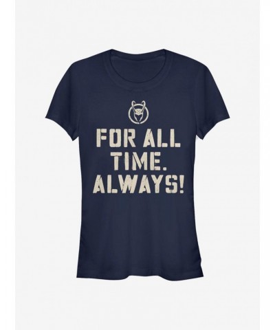 Marvel Loki For All Time. Always! Girls T-Shirt $7.77 T-Shirts