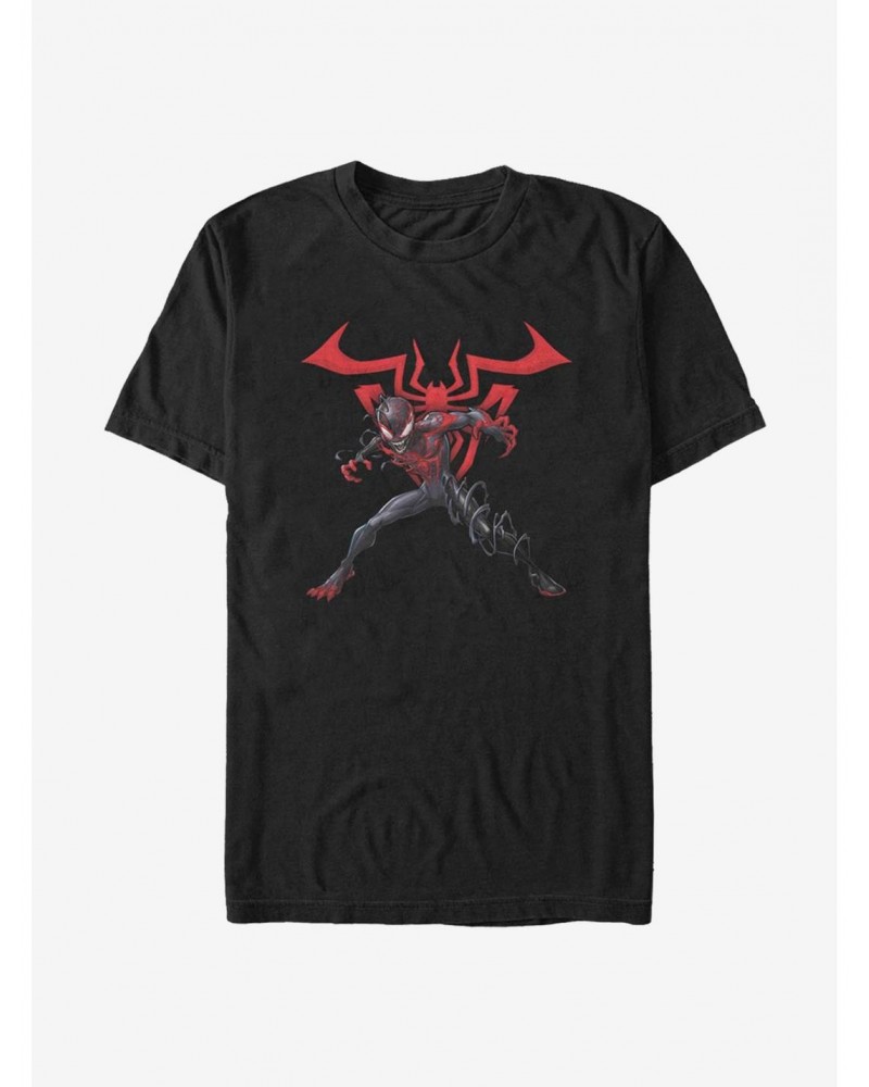 Marvel Spiderman Miles W Symbol T-Shirt $6.69 T-Shirts