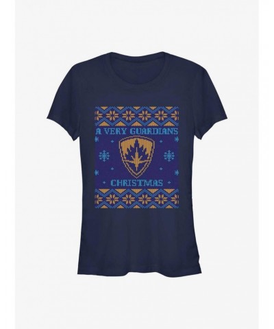 Marvel Guardians of the Galaxy Holiday Special Ugly Christmas Sweater Girls T-Shirt $8.96 T-Shirts