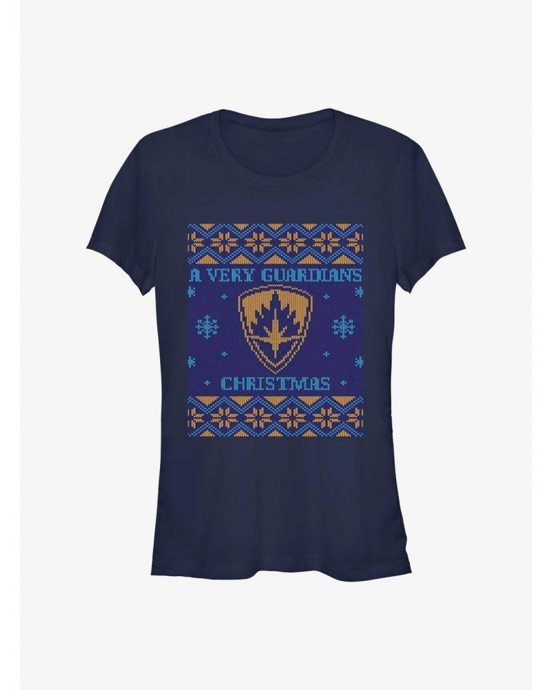 Marvel Guardians of the Galaxy Holiday Special Ugly Christmas Sweater Girls T-Shirt $8.96 T-Shirts