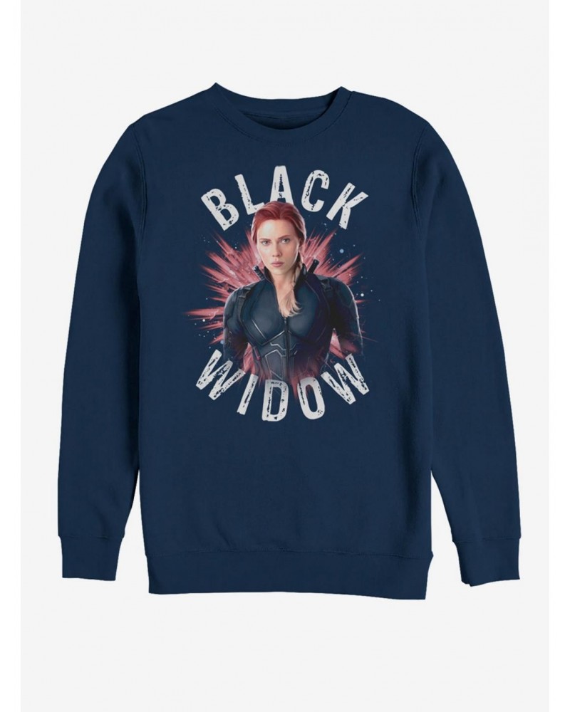 Marvel Avengers: Endgame Black Widow Burst Sweatshirt $14.76 Sweatshirts