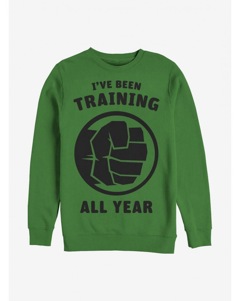 Marvel Hulk Training All Year Crew Sweatshirt $14.46 Sweatshirts