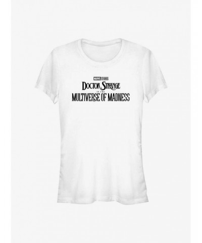 Marvel Doctor Strange In The Multiverse Of Madness Movie Logo Girls T-Shirt $6.57 T-Shirts