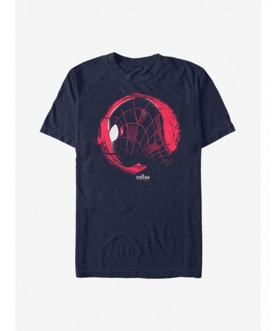 Marvel Spider-Man Miles Morales Circle Face T-Shirt $7.84 T-Shirts