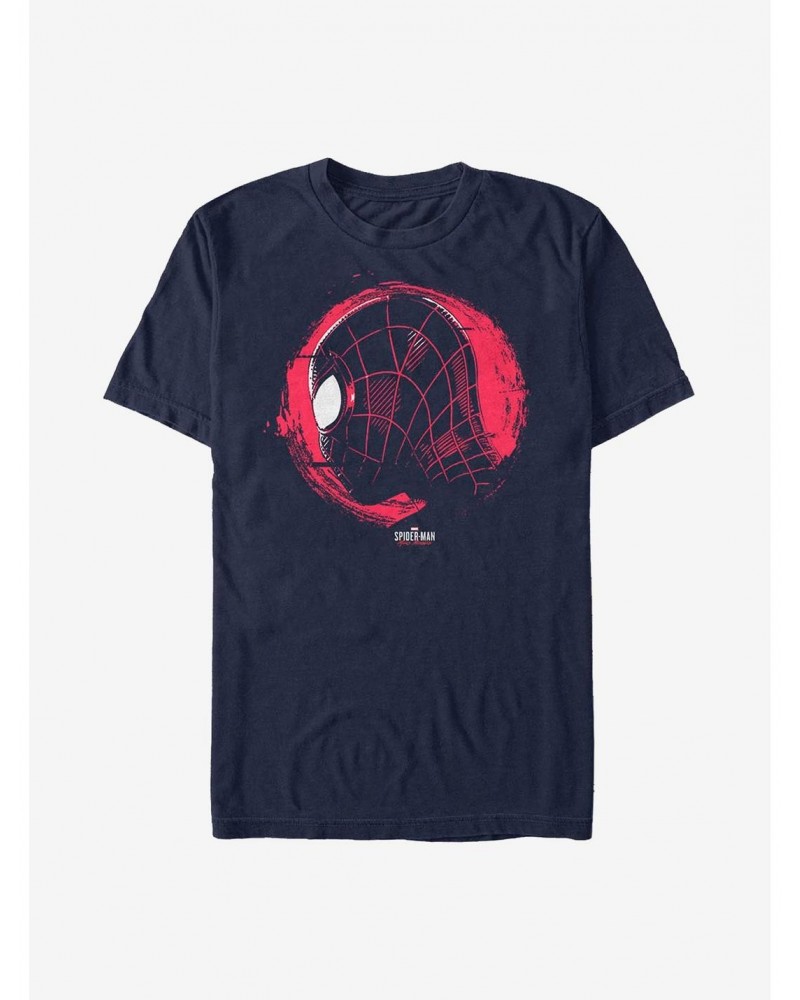 Marvel Spider-Man Miles Morales Circle Face T-Shirt $7.84 T-Shirts