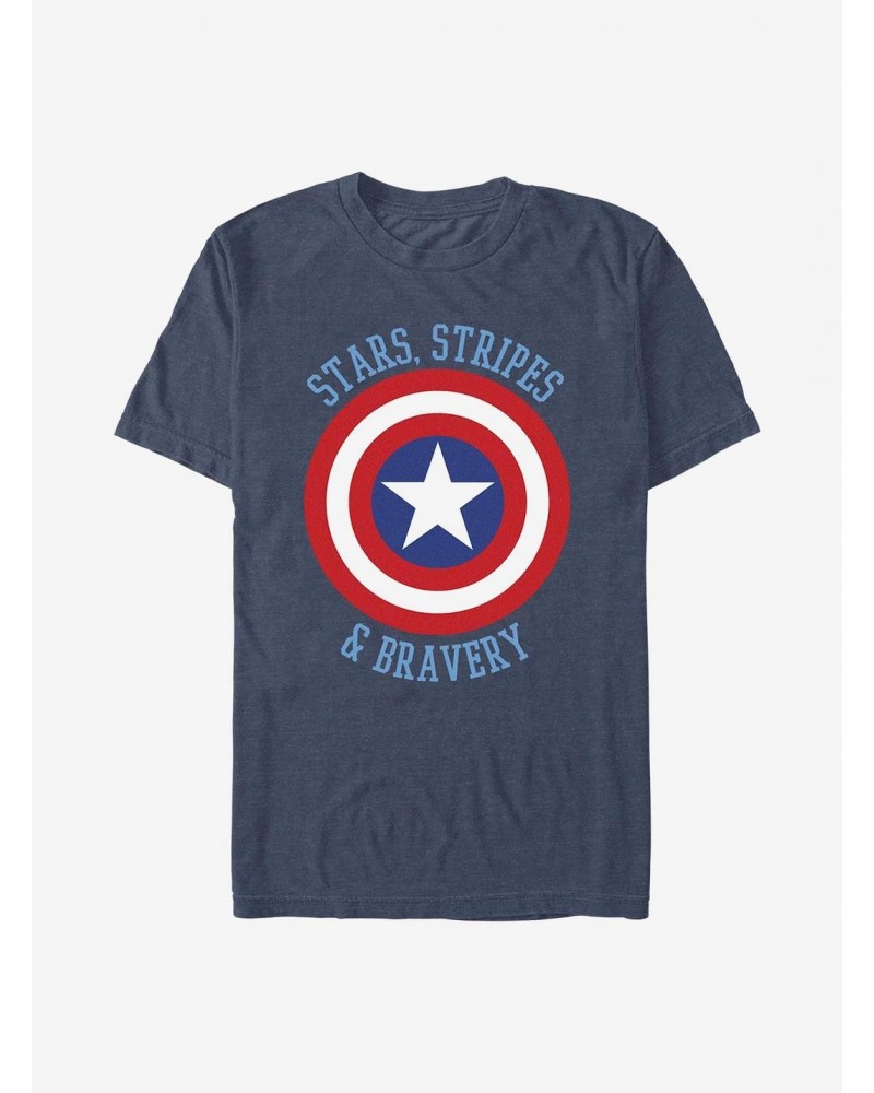 Marvel The Avengers Stars Stripes & Bravery T-Shirt $7.65 T-Shirts