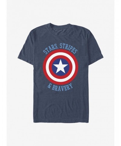 Marvel The Avengers Stars Stripes & Bravery T-Shirt $7.65 T-Shirts