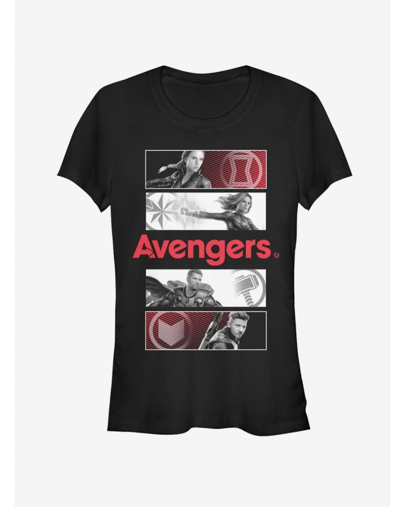 Marvel Avengers Endgame Avengers Color Pop Girls T-Shirt $7.77 T-Shirts