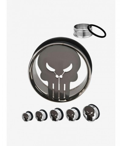 Marvel Punisher Logo Single Flare Plugs $9.11 Plugs