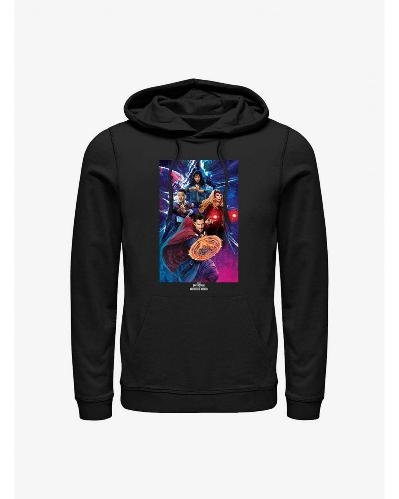 Marvel Doctor Strange In The Multiverse of Madness Group Shot Hoodie $12.57 Hoodies