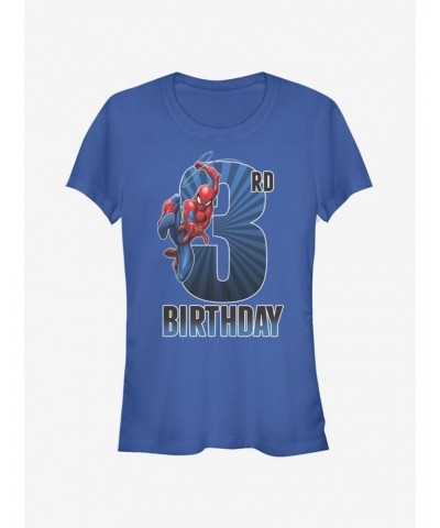 Marvel Spider-Man Spider-Man 3rd Bday Girls T-Shirt $9.76 T-Shirts