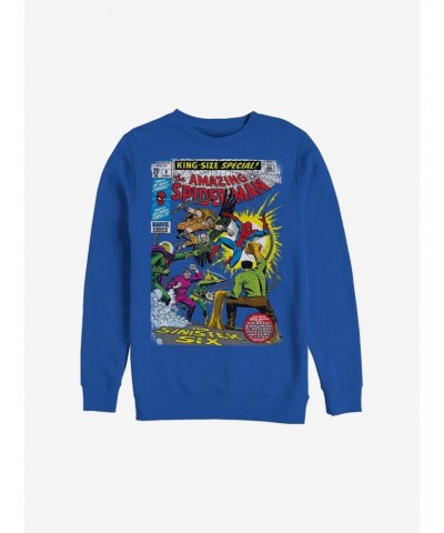 Marvel Spider-Man Comic Crew Sweatshirt $9.74 Sweatshirts