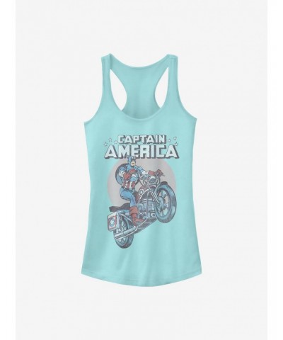 Marvel Captain America Motorcycle Girls Tank $6.77 Tanks