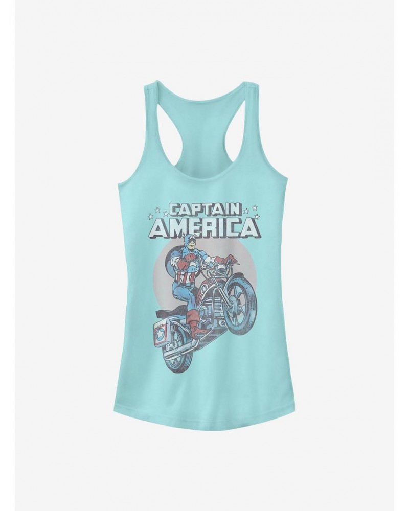 Marvel Captain America Motorcycle Girls Tank $6.77 Tanks