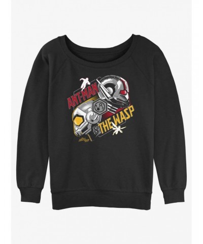 Marvel Ant-Man and the Wasp: Quantumania Helmets Slouchy Sweatshirt $10.92 Sweatshirts