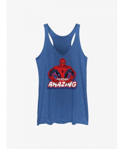 Marvel Spider-Man 60th Anniversary Beyond Amazing Spidey Pose Girls Tank $9.95 Tanks