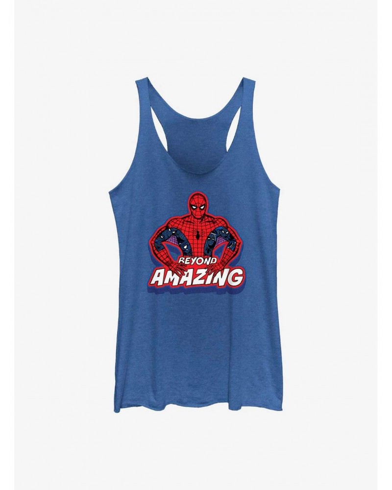 Marvel Spider-Man 60th Anniversary Beyond Amazing Spidey Pose Girls Tank $9.95 Tanks