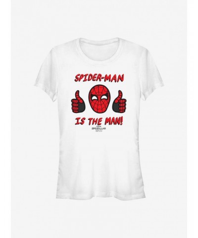 Marvel Spider-Man Spidey Is The Man Girls T-Shirt $7.97 T-Shirts