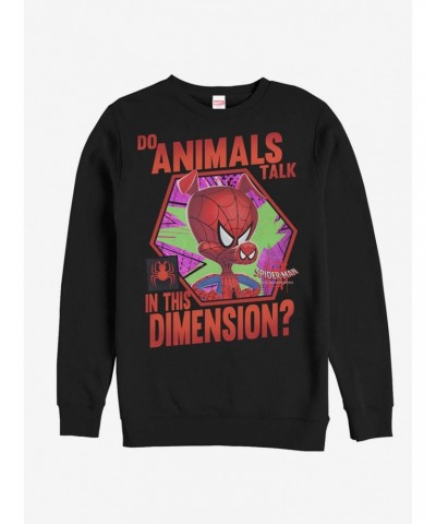 Marvel Spider-Man: Into The Spider-Verse Animals Talk Sweatshirt $9.74 Sweatshirts