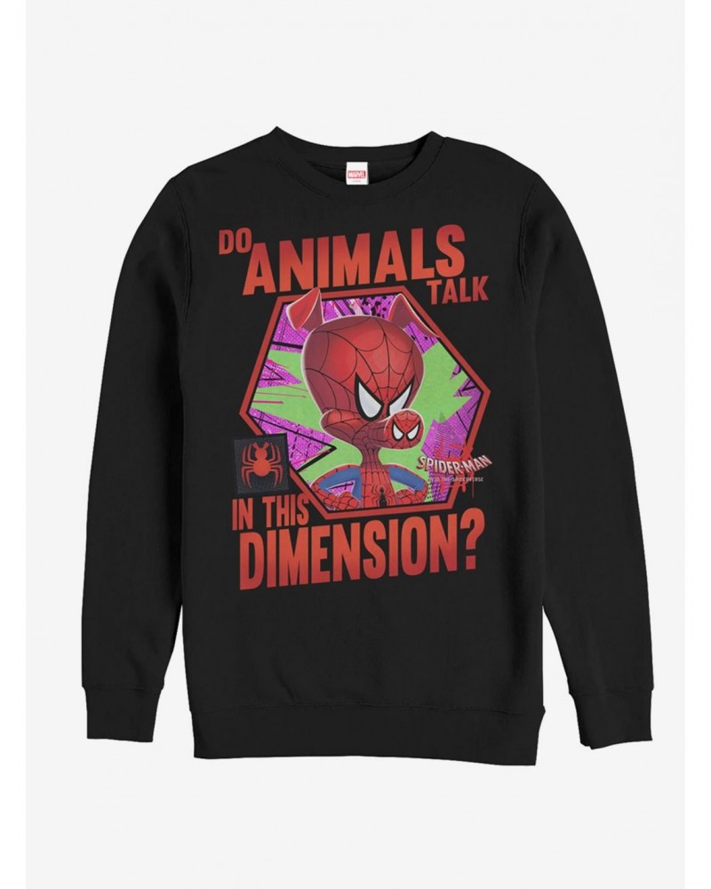 Marvel Spider-Man: Into The Spider-Verse Animals Talk Sweatshirt $9.74 Sweatshirts