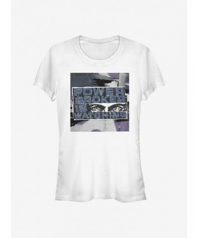 Marvel The Falcon And The Winter Soldier Power Broker Girls T-Shirt $5.98 T-Shirts