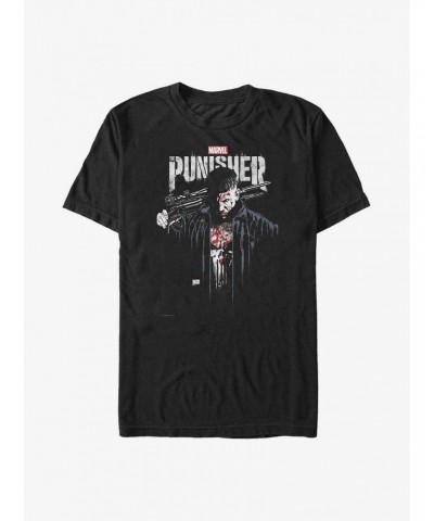 Marvel Punisher Downfall Poster Big & Tall T-Shirt $11.24 T-Shirts