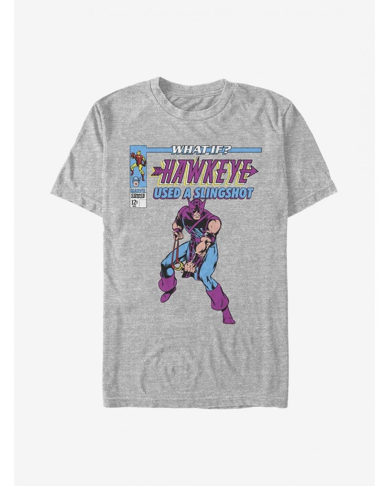 Marvel What If...? Hawkeye Used A Slingshot T-Shirt $7.27 T-Shirts