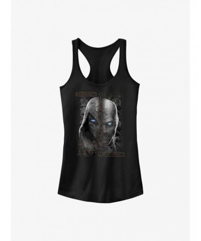 Marvel Moon Knight Moon Glyphs Girls Tank $7.77 Tanks