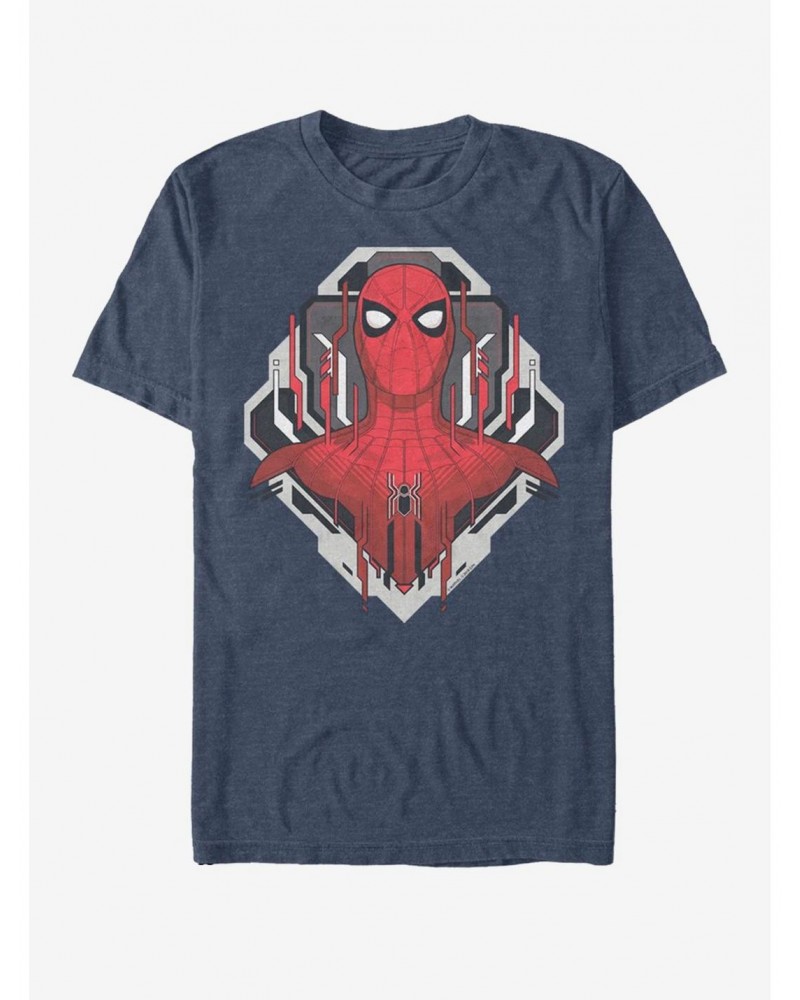 Marvel Spider-Man Far From Home Spider Tech Badge T-Shirt $6.88 T-Shirts