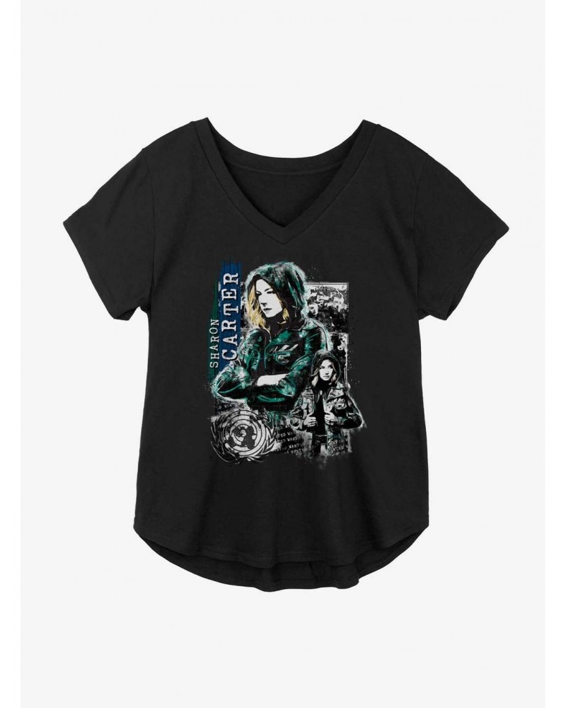 Marvel The Falcon And The Winter Soldier Sharon Carter Girls Plus Size T-Shirt $10.87 T-Shirts