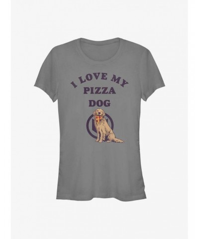 Marvel Hawkeye Love Pizza Dog Girls T-Shirt $7.57 T-Shirts