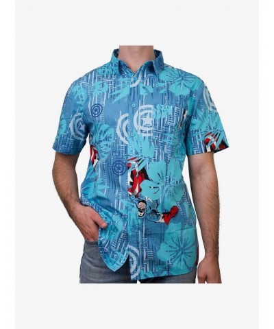 Marvel Captain America Captain Island Woven Button-Up $11.49 Button-Up