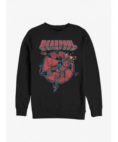Marvel Deadpool Falling Dummy Sweatshirt $10.92 Sweatshirts