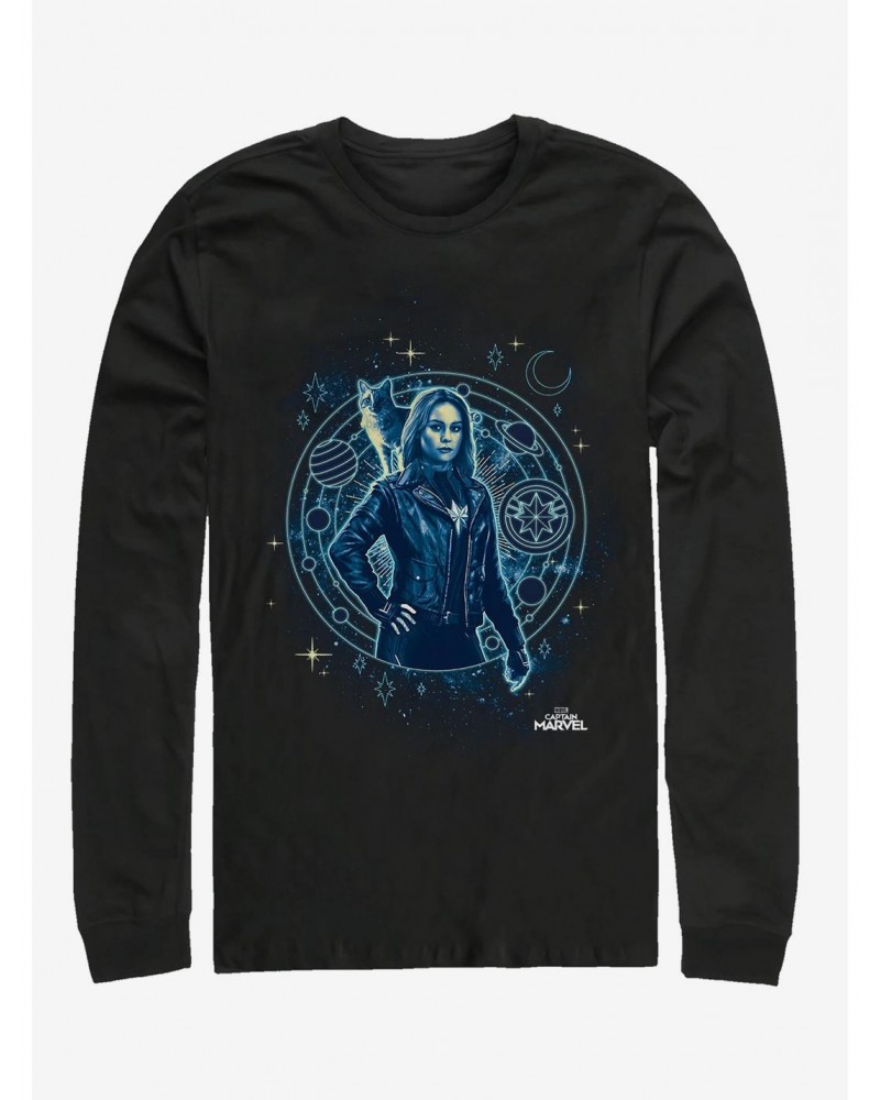 Marvel Captain Marvel Celestial Being Long-Sleeve T-Shirt $10.79 T-Shirts