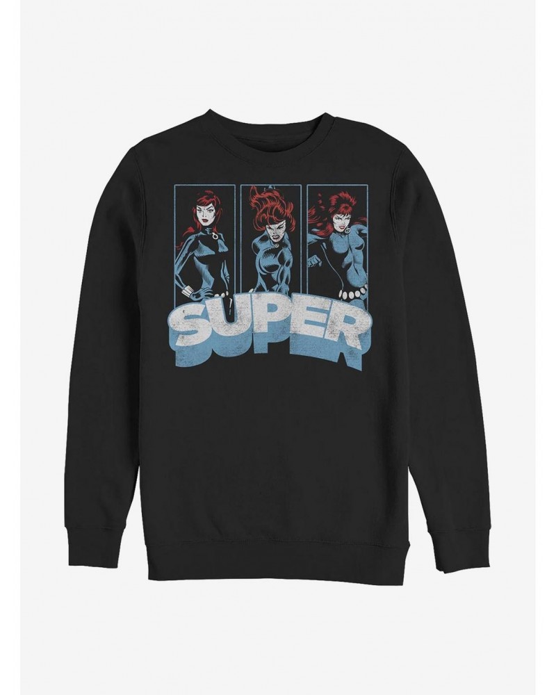 Marvel Black Widow Super Crew Sweatshirt $13.87 Sweatshirts