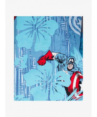 Marvel Captain America Captain Island Woven Button-Up $11.49 Button-Up