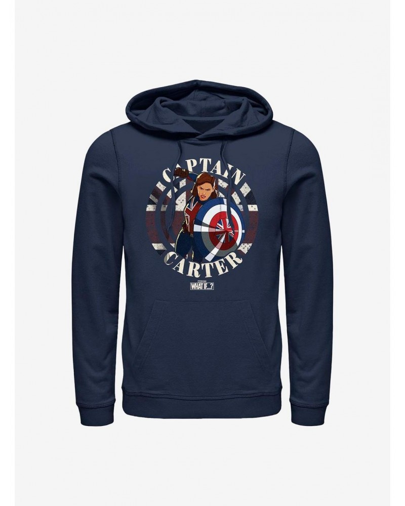 Marvel What If...? Carter Stamp Hoodie $12.93 Hoodies