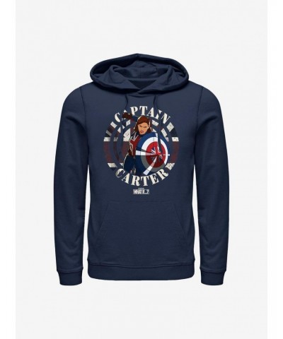 Marvel What If...? Carter Stamp Hoodie $12.93 Hoodies