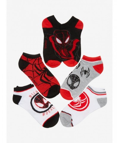 Marvel Spider-Man Miles Morales No-Show Socks 5 Pair $5.14 Merchandises