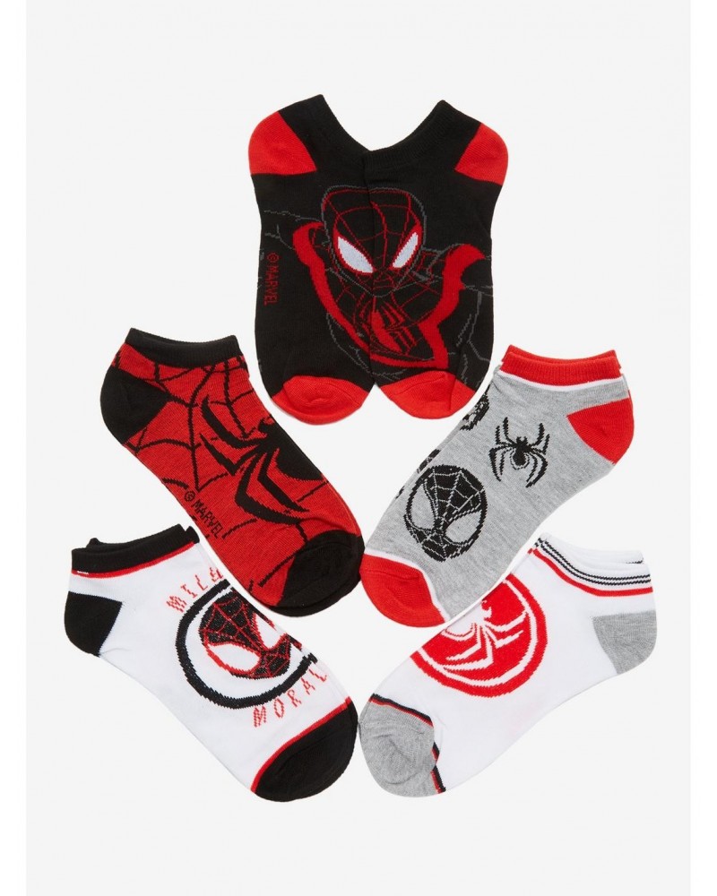 Marvel Spider-Man Miles Morales No-Show Socks 5 Pair $5.14 Merchandises