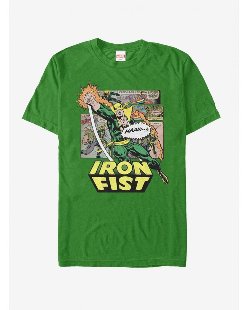 Marvel Iron Fist Comic Book Page T-Shirt $5.74 T-Shirts