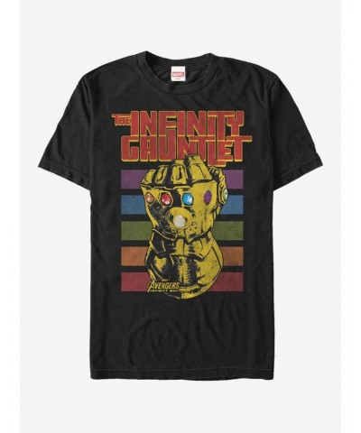 Marvel Avengers: Infinity War Rainbow Gauntlet T-Shirt $8.60 T-Shirts