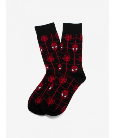 Marvel Spider-Man Web Black Socks $6.77 Socks