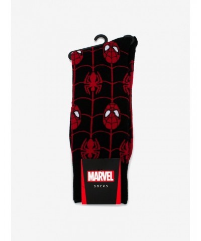 Marvel Spider-Man Web Black Socks $6.77 Socks