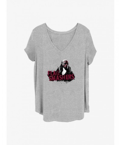 Marvel The Falcon and the Winter Soldier Flag Smashers Girls T-Shirt Plus Size $7.40 T-Shirts
