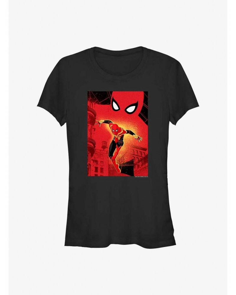 Marvel's Spider-Man Web Swinging Girl's T-Shirt $9.96 T-Shirts