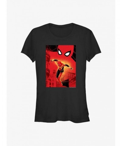 Marvel's Spider-Man Web Swinging Girl's T-Shirt $9.96 T-Shirts